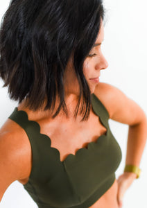 The Essential Scalloped Sports Bra