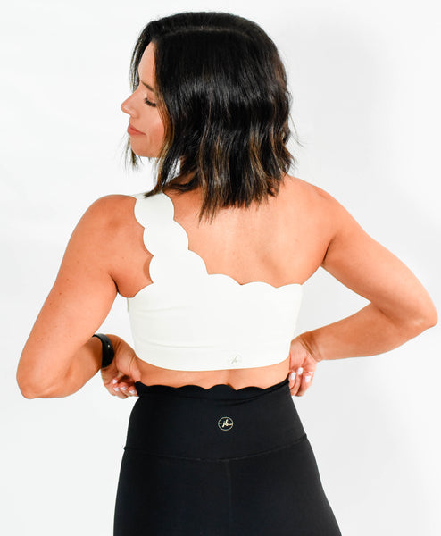The Scalloped One Shoulder Bra